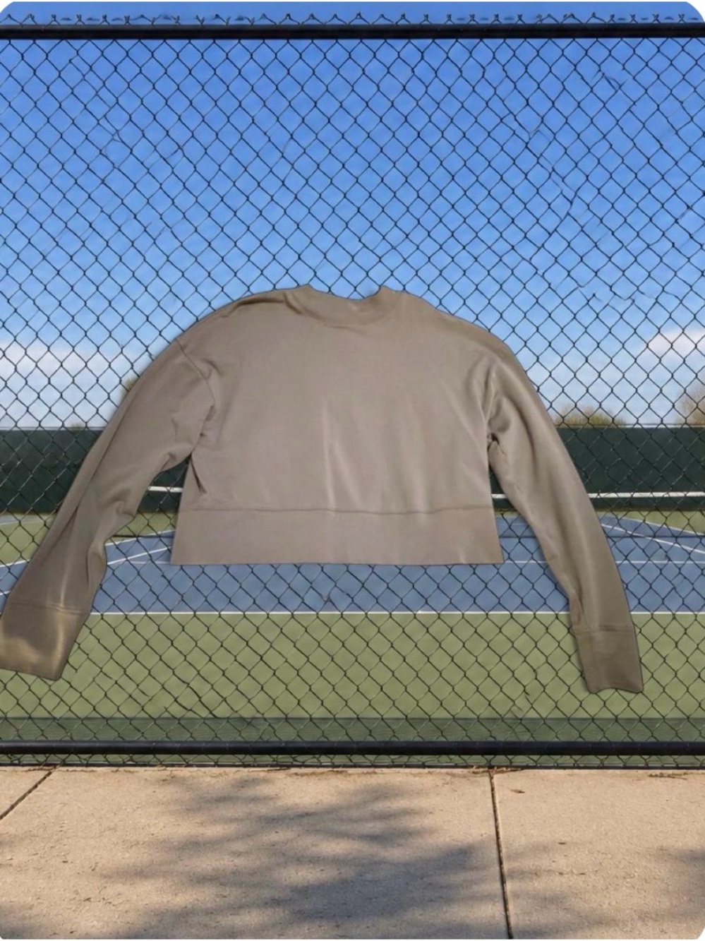 Fabletics Men's Crewneck Sweater in Taupe